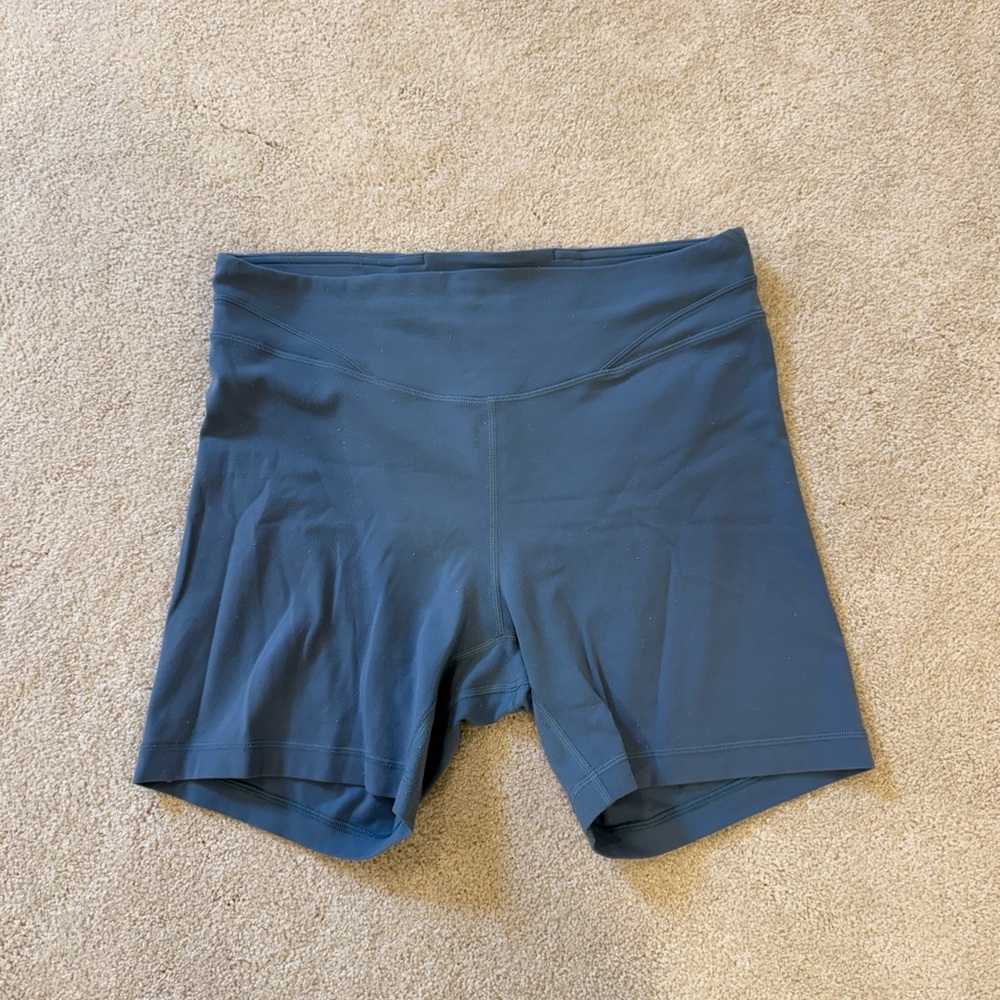 lululemon athletica align 6” shorts size 10 utility blue
